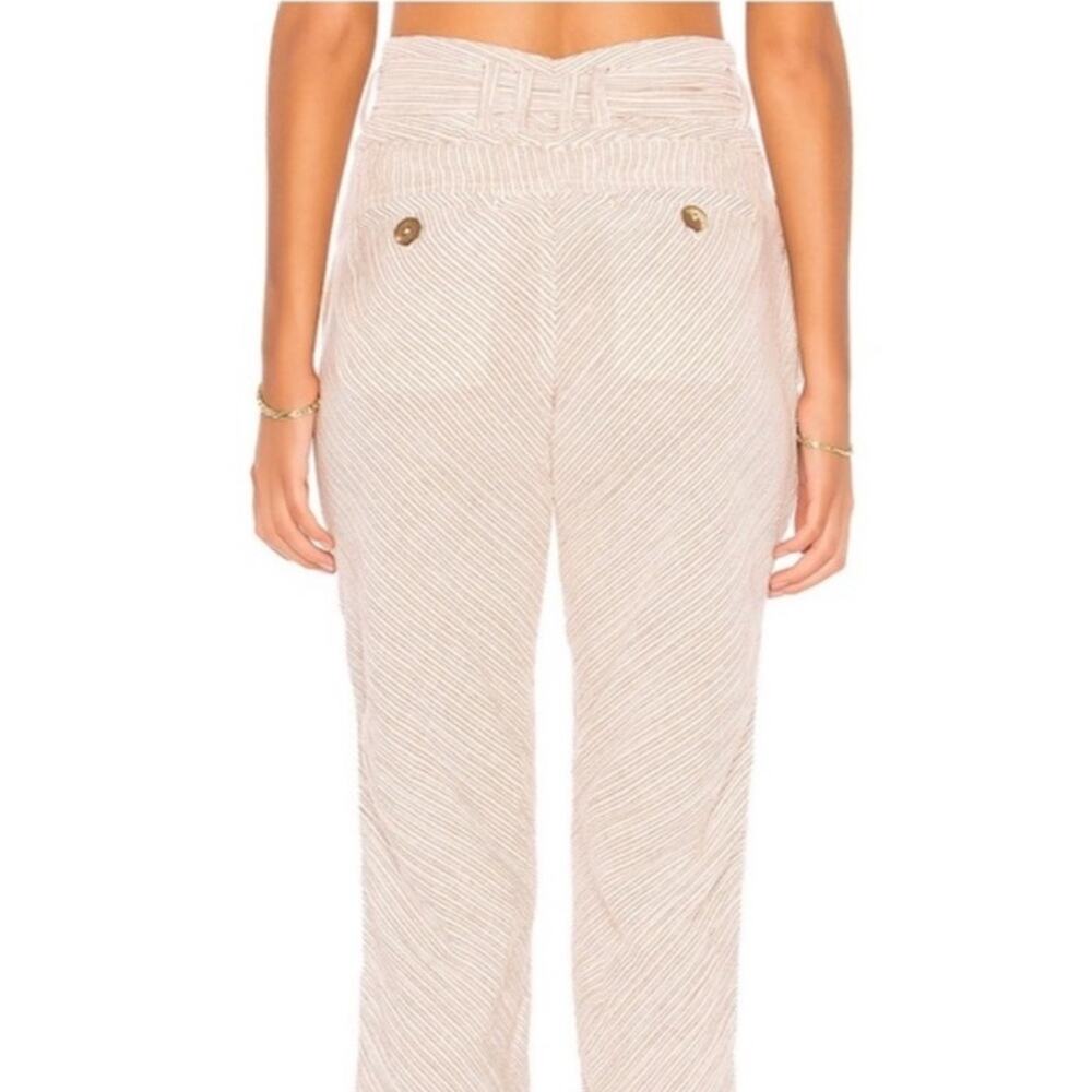 Free People High Waisted Striped Cotton Crop - Picture 3 of 10